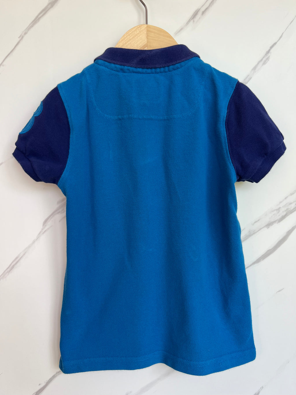 Joules Turquoise & Navy Polo Shirt Age 5 Years