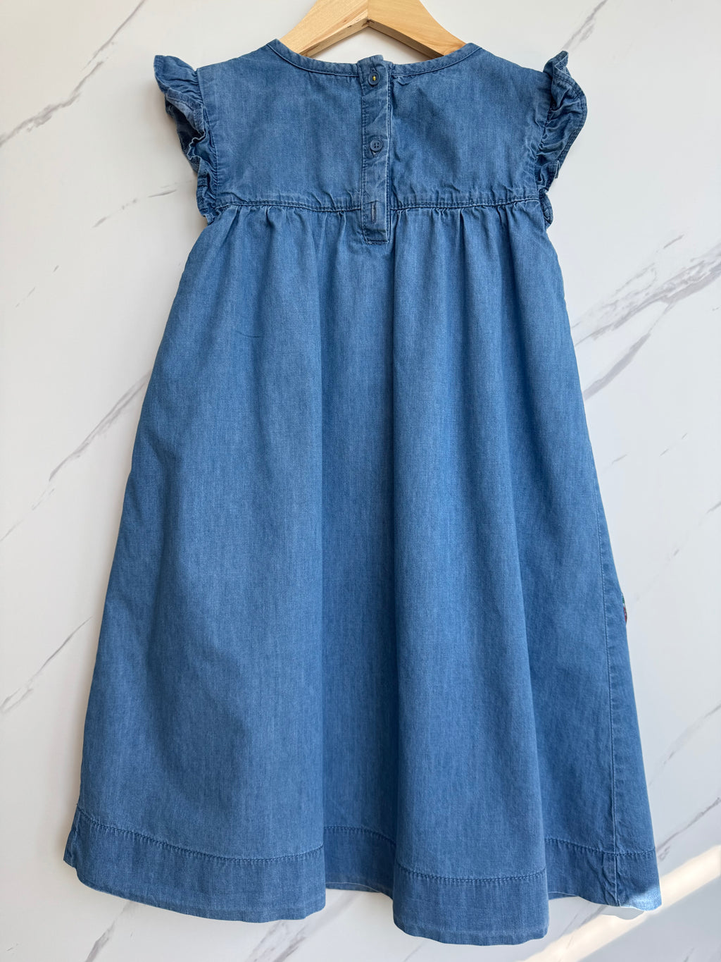 Boden Lightweight Denim Flared Dress Age 7-8 Years