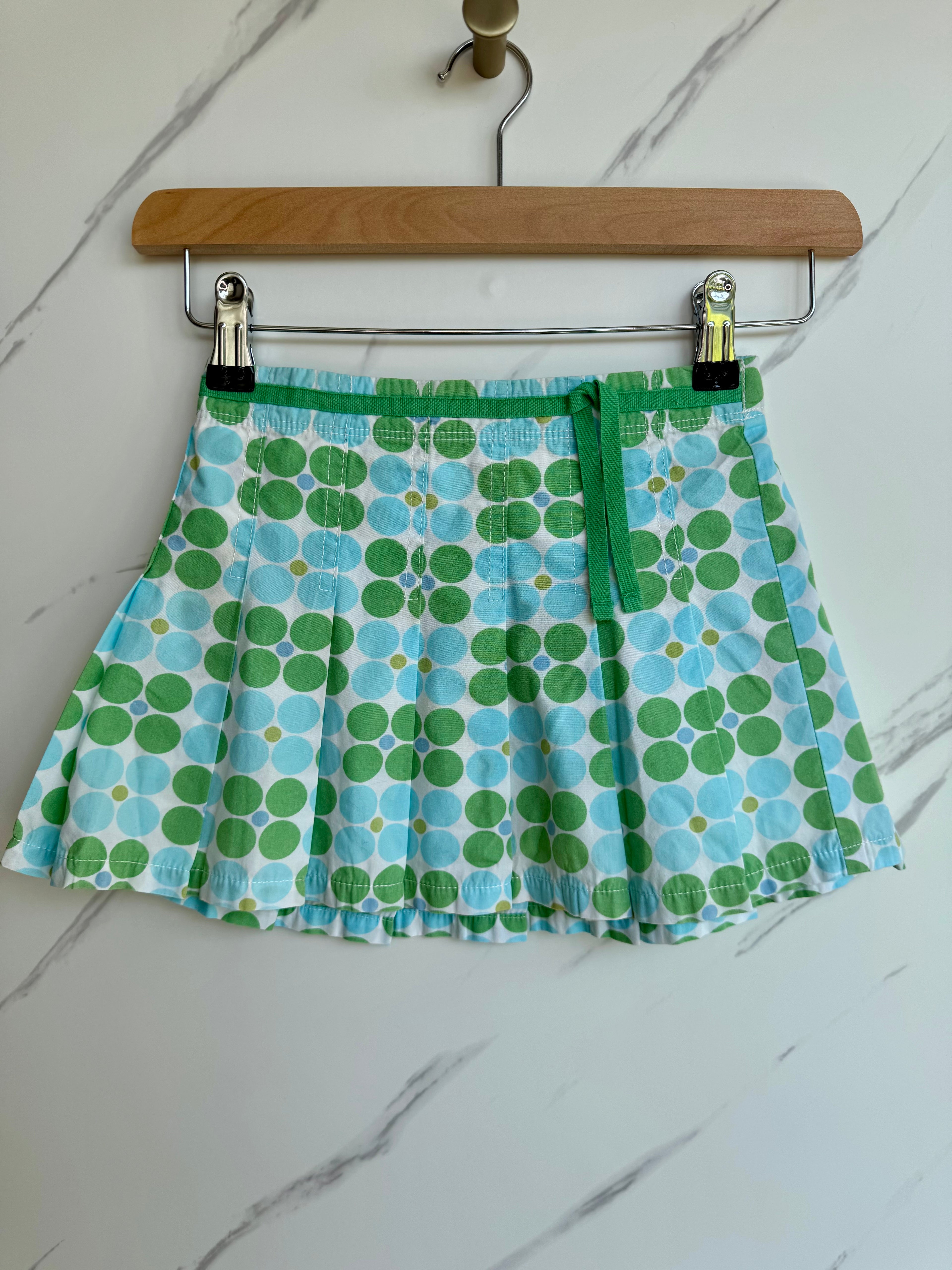 Boden Green and Blue Retro Skirt Age 3-4 Years