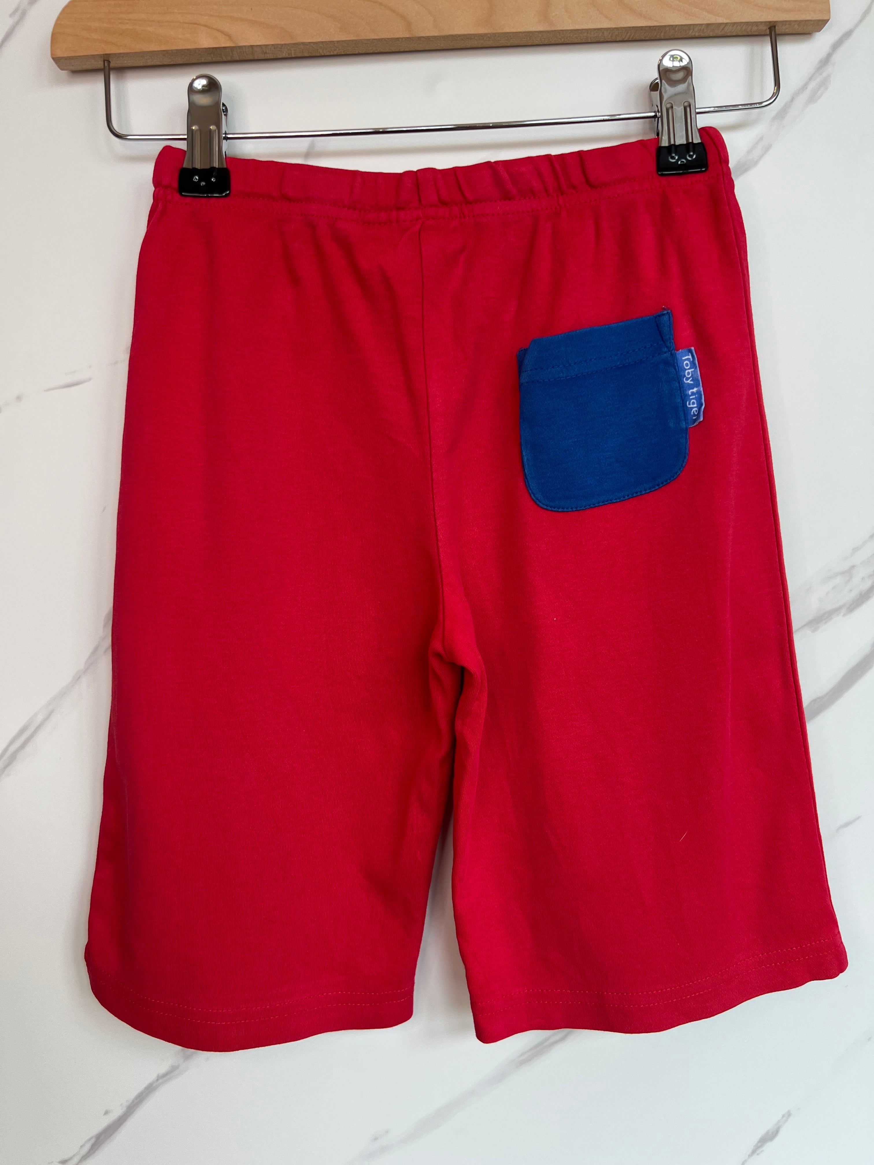 Toby Tiger Red Jersey Shorts Age 5-6 Years