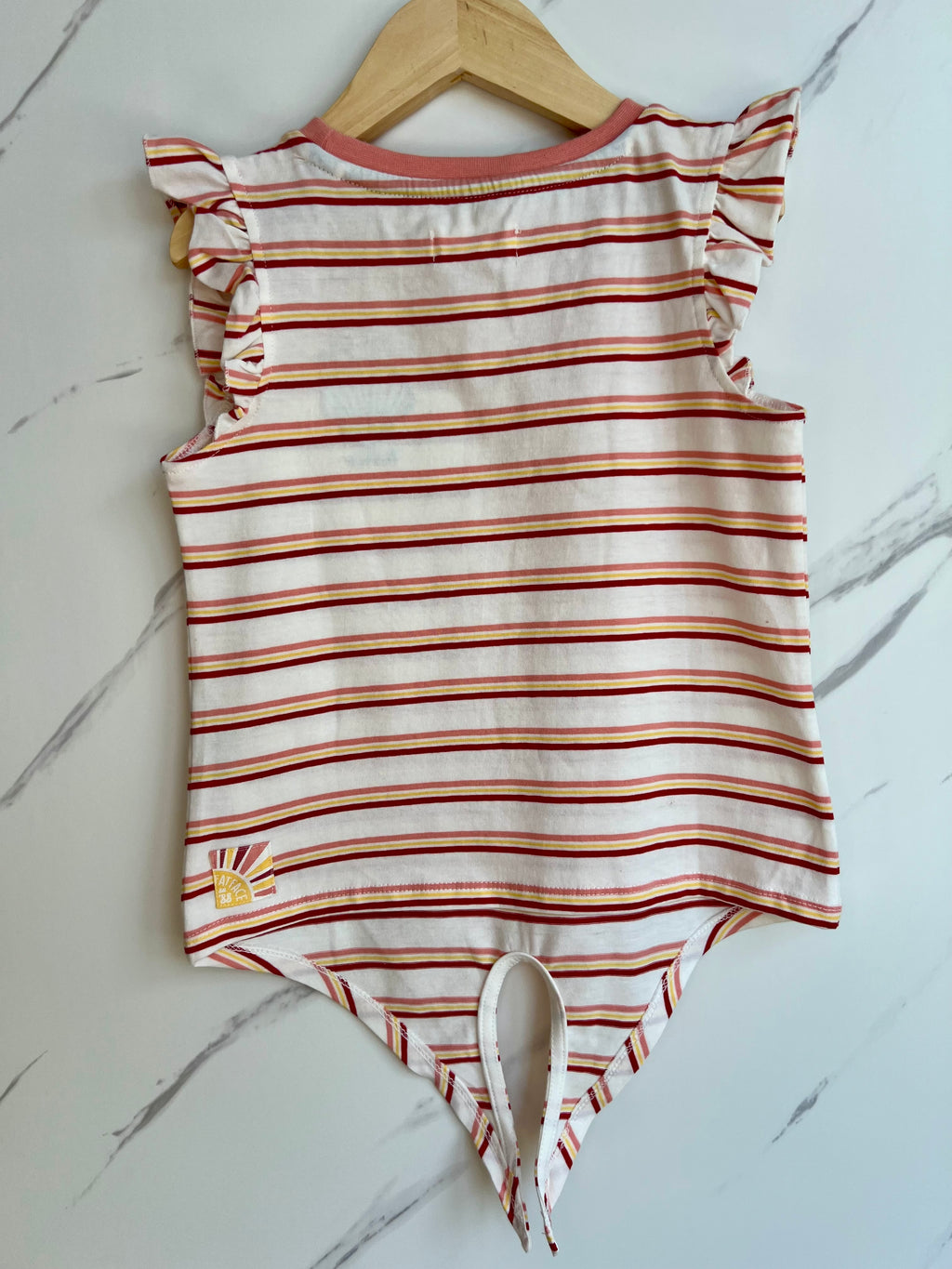 Fatface Striped Tie-Front Sleeveless Top Age 5-6 Years
