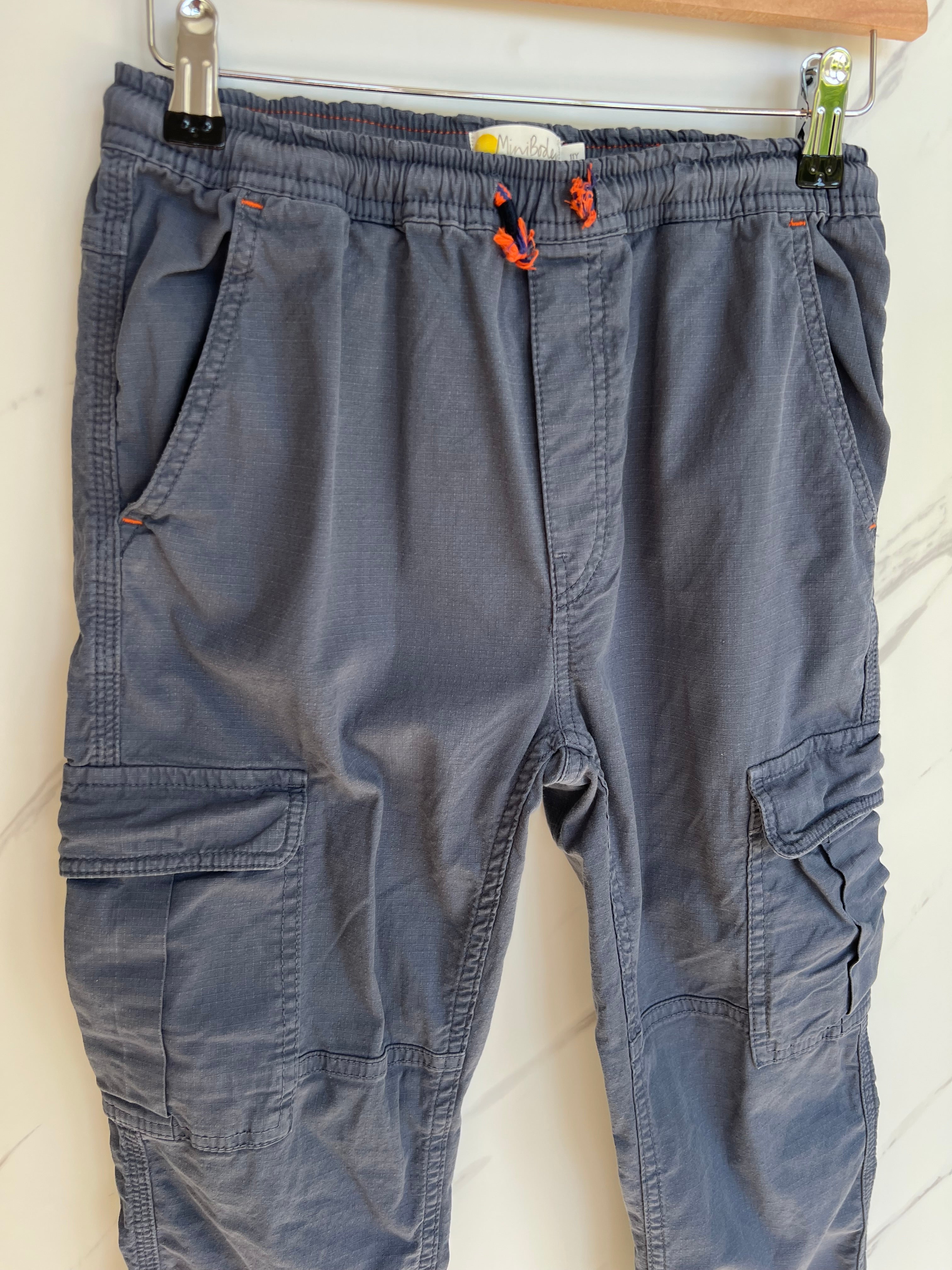 Boden Grey-Blue Cargo Trousers Age 11 Years