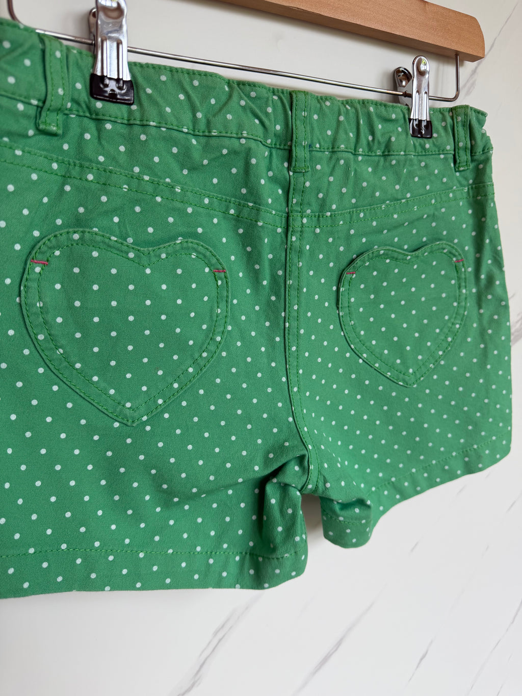 Boden Green Polka Dot Shorts Age 12 Years