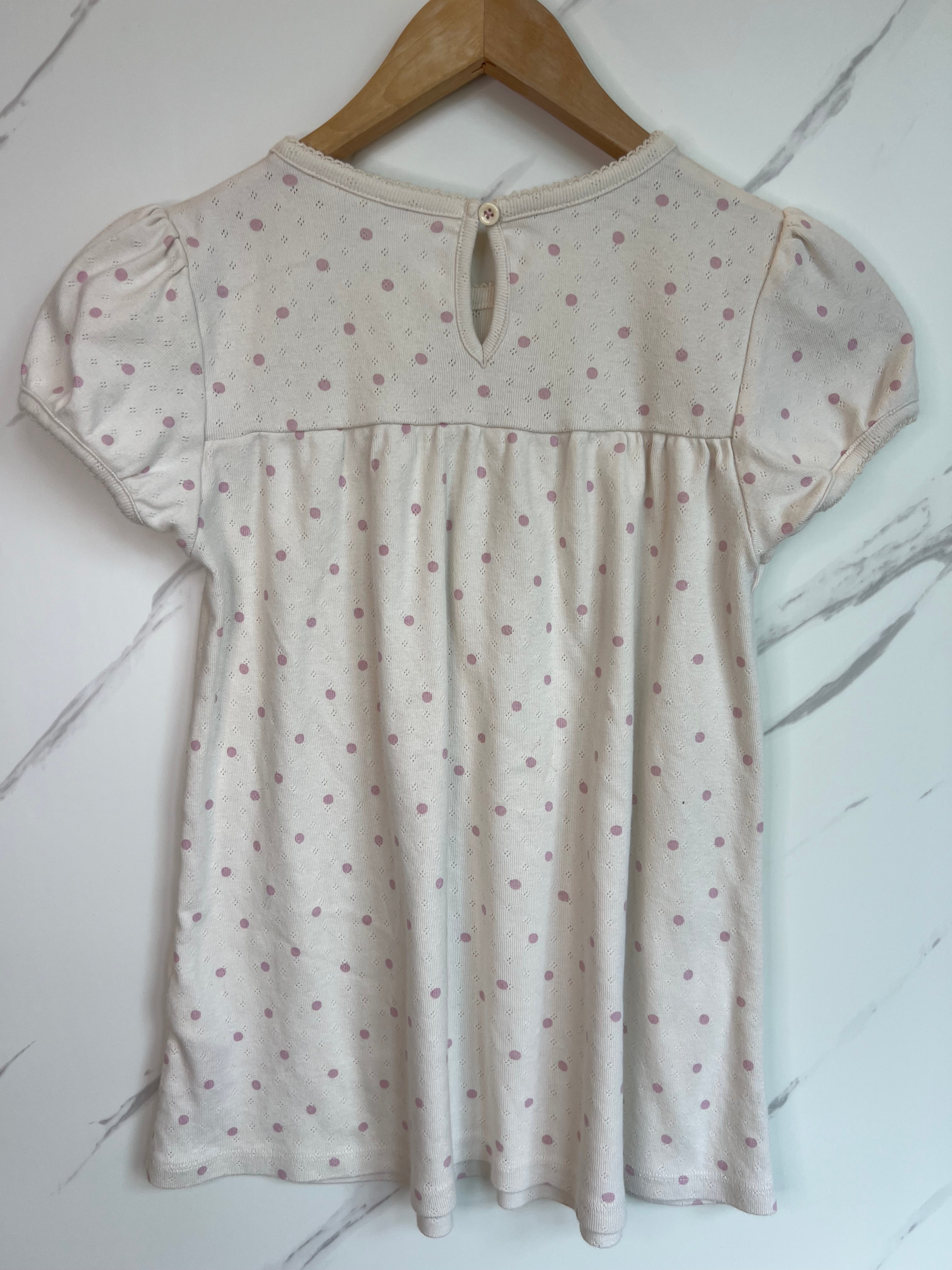 Boden Cream & Pink Pontelle Top Age 11-12 Years