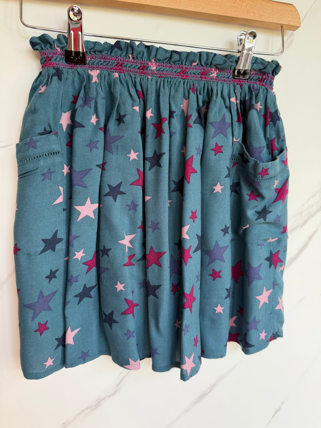 Fatface Blue Star Design Skirt Age 7-8 Years