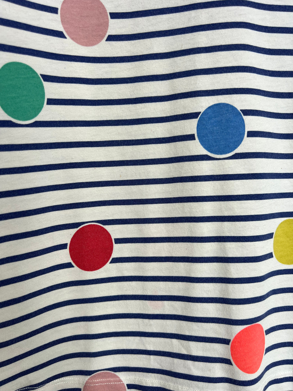 Boden Striped Spot Long-Sleeved Top Age 9-10 Years