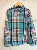 Joules Turquoise Checked Shirt Age 9-10 Years