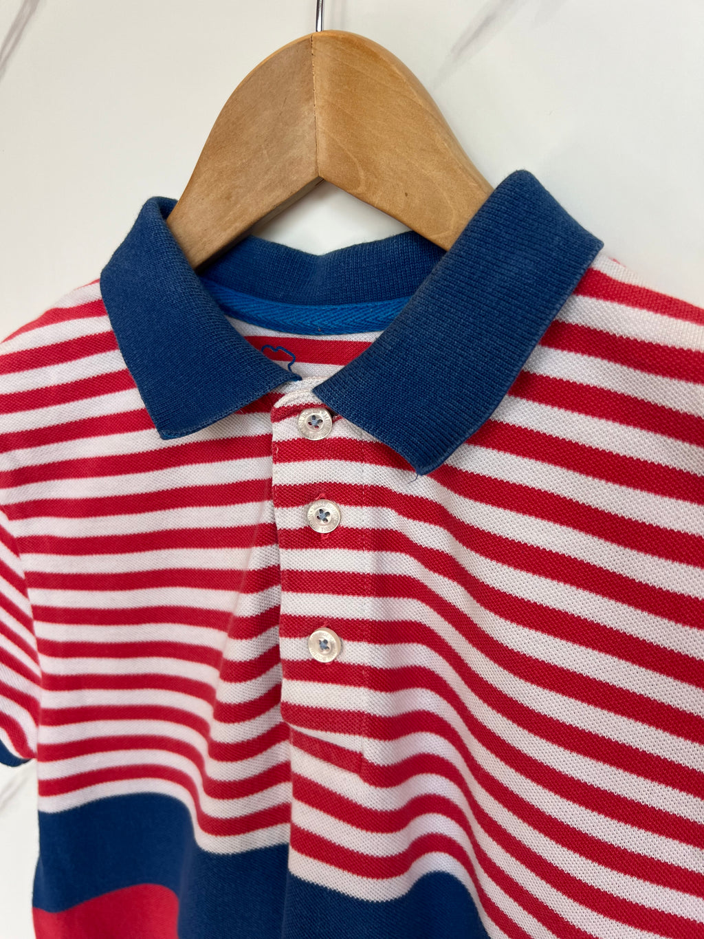 Boden Striped Polo Shirt Age 9-10 Years
