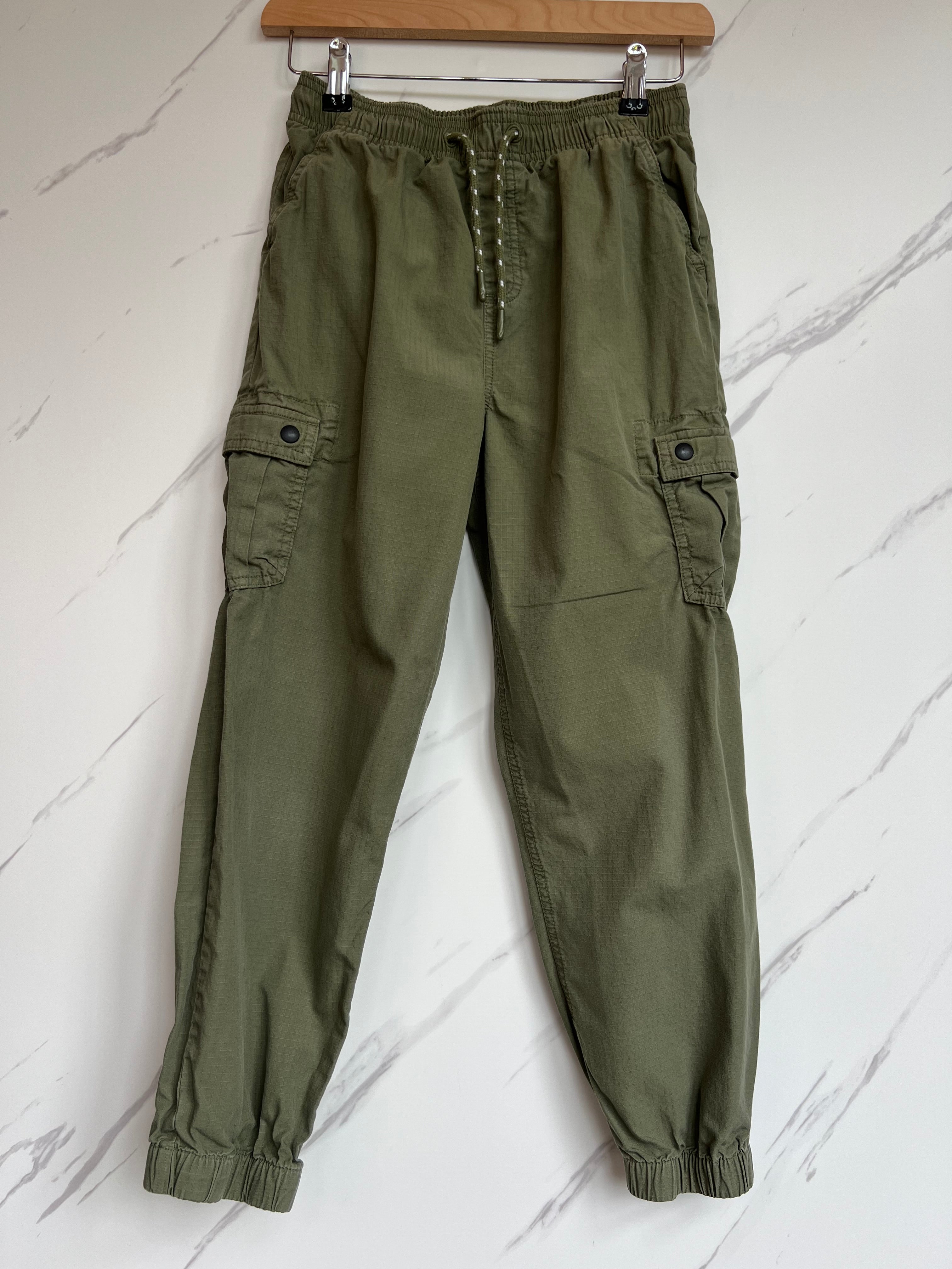 John Lewis Green Cargo Trousers Age 11 Years