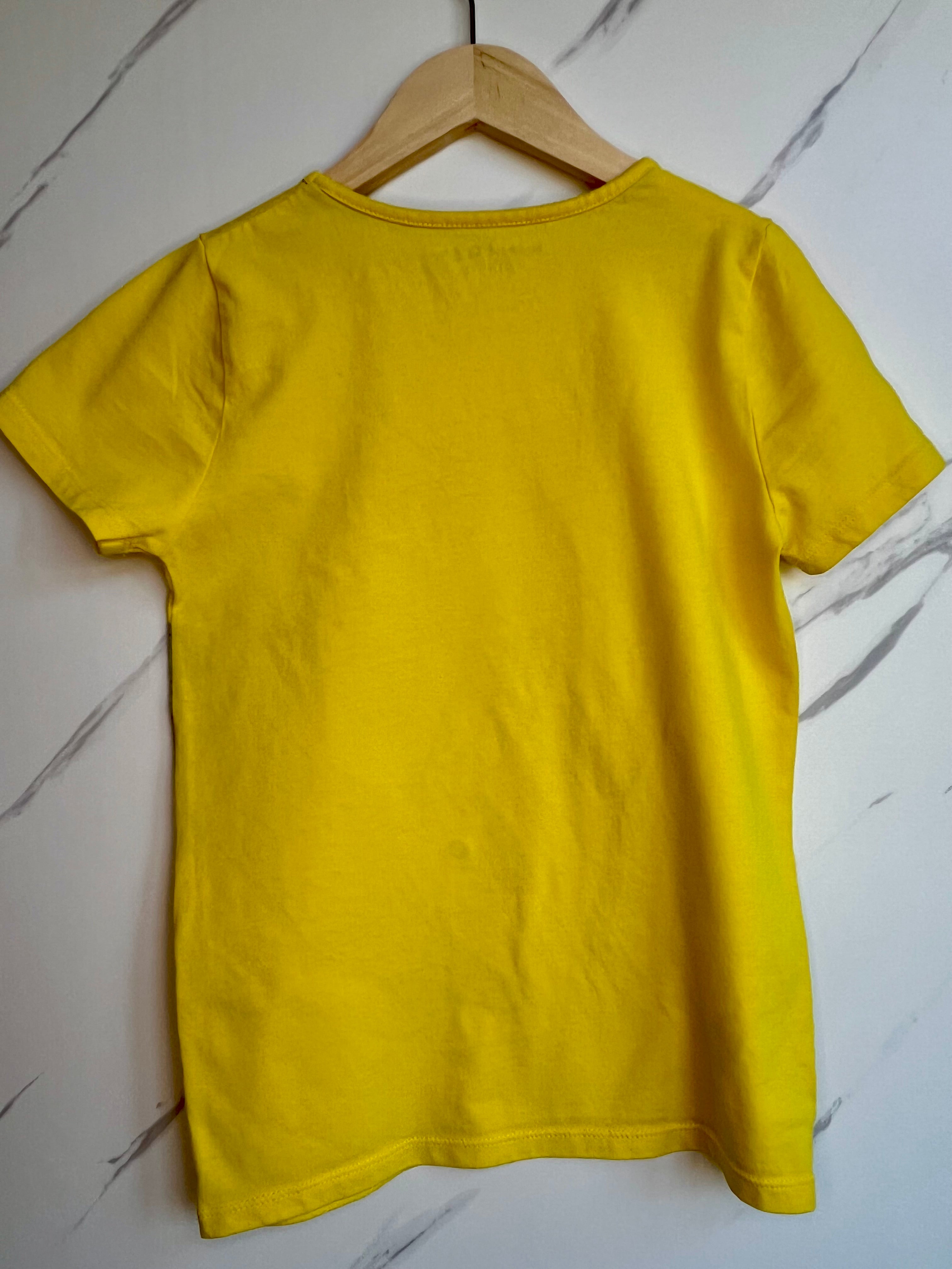 Boden Yellow Applique Bunny T-Shirt Age 9-10 Years